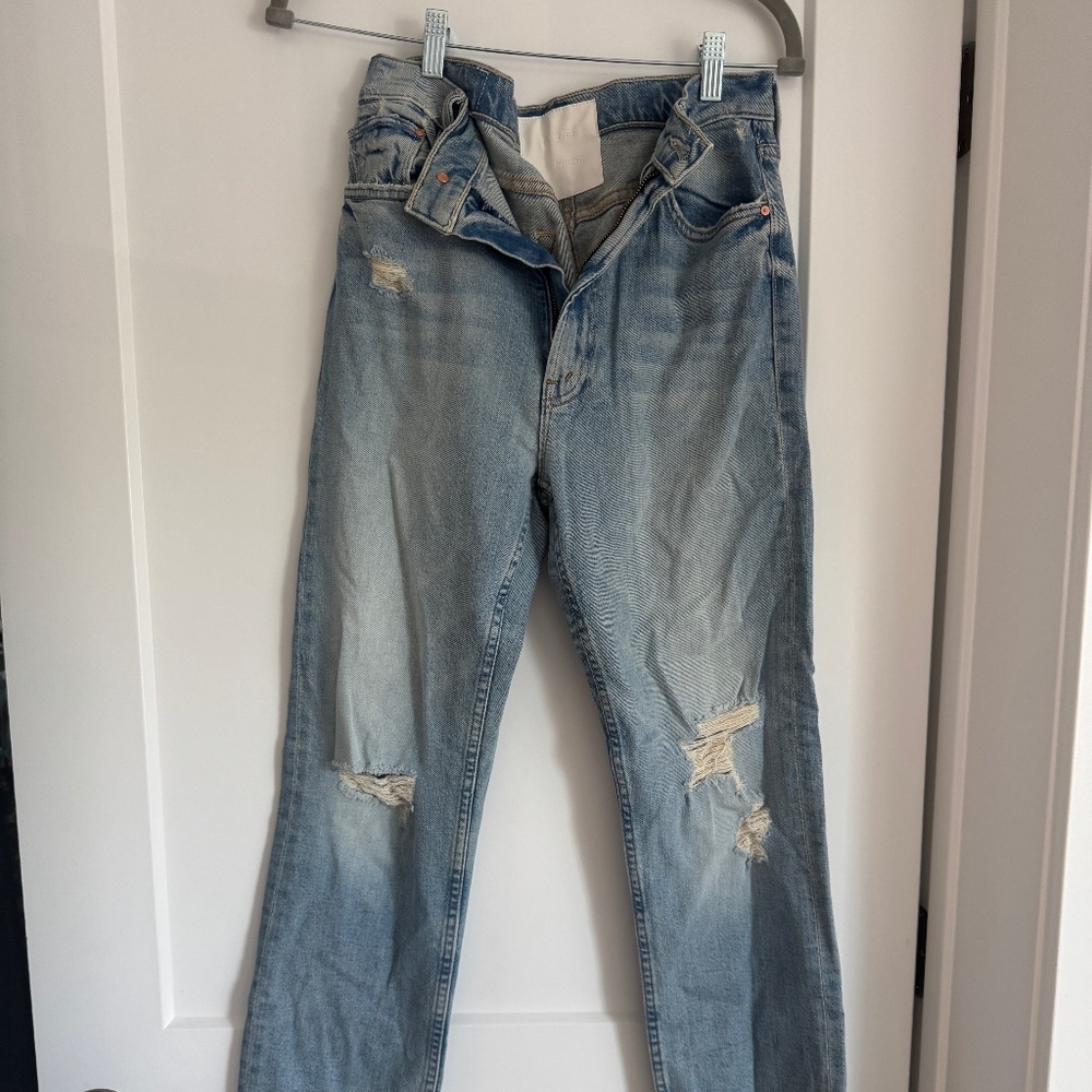 Mother High Waister Rider Skimp Jeans